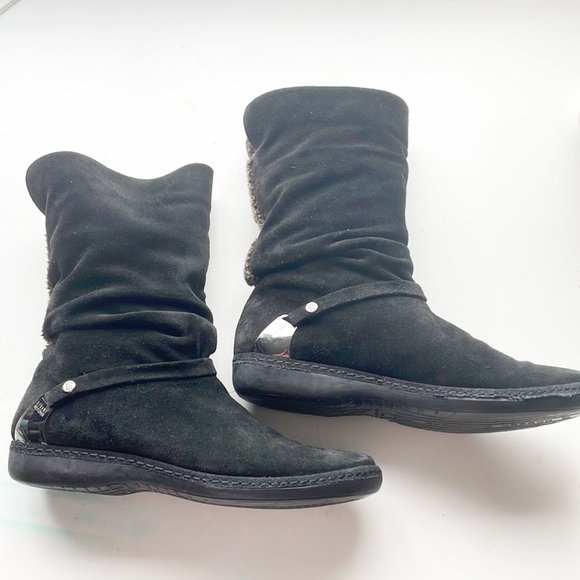 Stuart Weitzman Sherpa Lining Boots Size 9.5 - Picture 1 of 14